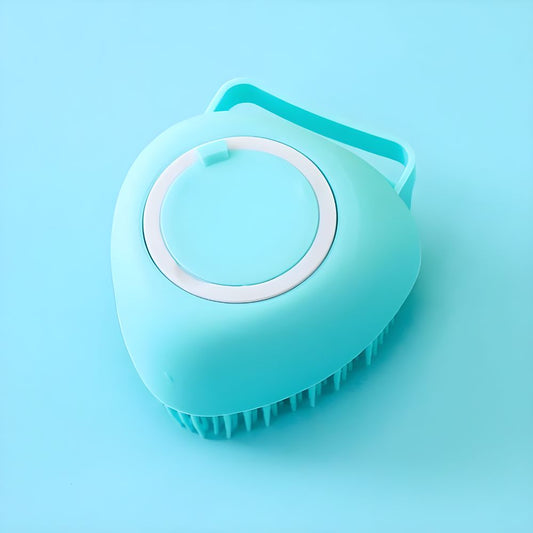 FoamFlow ™ - Softening Hair Brush with Applicator for Dogs, Blue